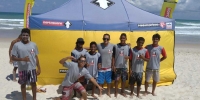 Com parte da equipe de competiÃ§Ã£o (Imagem: Arquivo Pessoal)