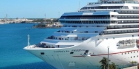 Navio Carnival, com bons preÃ§os saindo da Miami (Foto: Carla Passos)