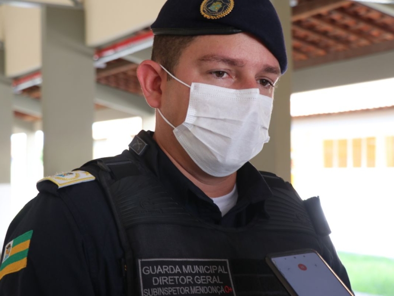 Subinspetor Fernando MendonÃ§a, diretor geral da GMA (Foto: Prefeitura de Aracaju)