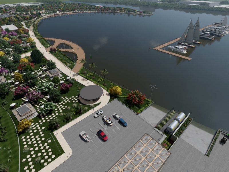 Imagem do projeto &quot;Marina Urban Park: Ocupando o Vazio&quot; (Imagem: DivulgaÃ§Ã£o)