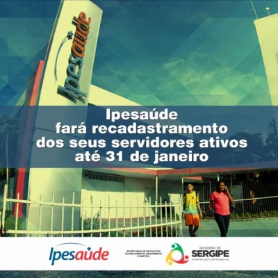 Ipesaúde fará recadastramento dos seus servidores ativos até 31 de janeiro (Imagem: Ipesaúde) Ipesaúde fará recadastramento dos seus servidores ativos até 31 de janeiro (Imagem: Ipesaúde)