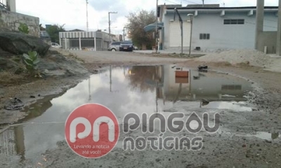 Vazamentos provocam desperdício de água e trás transtornos para a população (Imagem: Pingou Notícias)