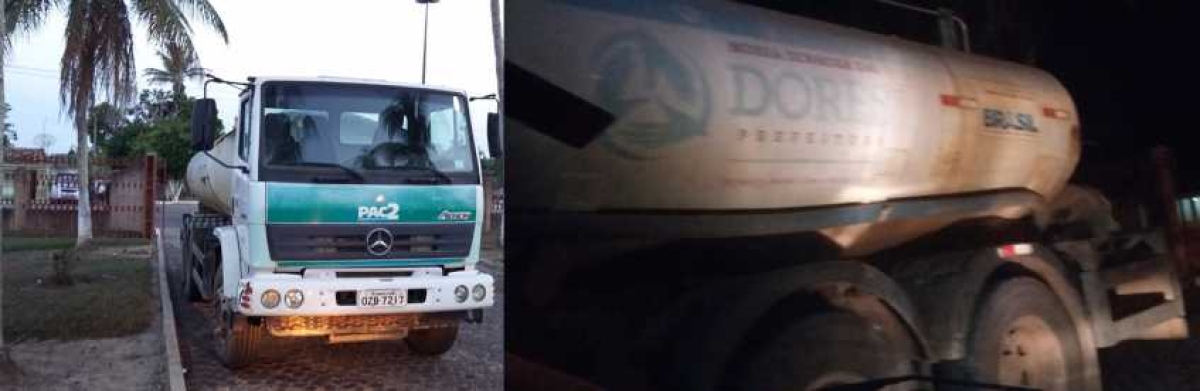 Carro PIPA do PAC, com o licenciamento vencido, é apreendido em Nossa Senhora das Dores (Imagem: Arquivo/Visite Dores)