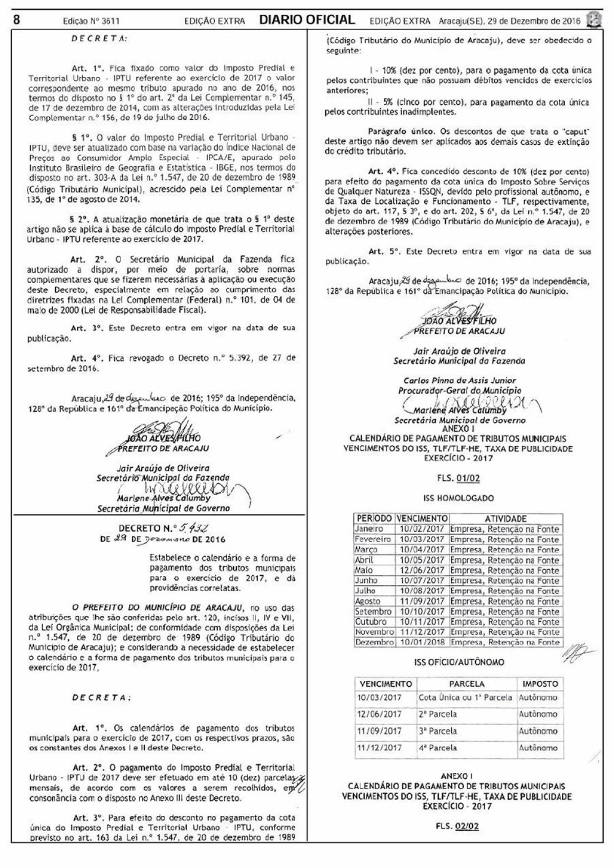 IPTU/2017 de Aracaju deve ser o mesmo de 2016; confira decreto (Imagem: Ne Notícias)