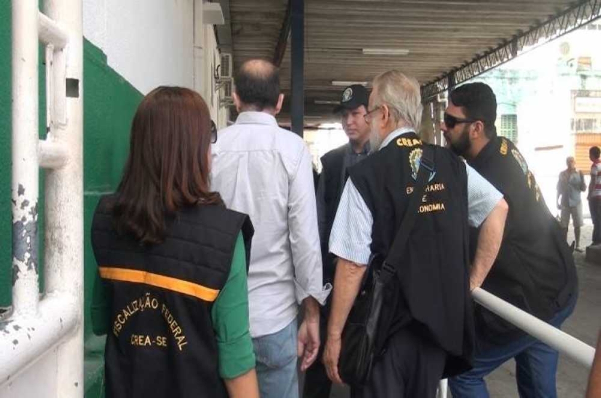 �?rgãos visitaram unidade hospitalar durante a manhã (Imagem: Portal Infonet)