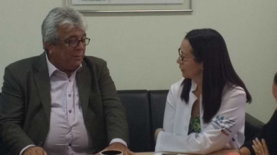Secretário Almeida Lima visita o Huse em seu primeiro dia de gestão (Imagem: SES/SE)