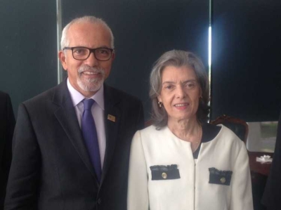 Edvaldo Nogueira participa de reunião com a presidente do Supremo (Imagem: Divulgação)