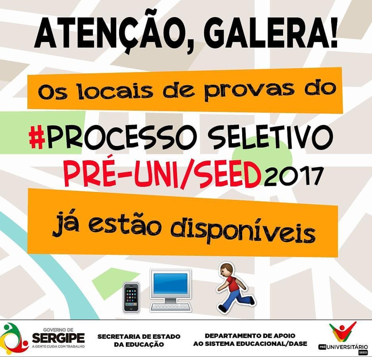 Seed/Sergipe divulga locais de provas do Pré-universitário (Imagem: Divulgação)