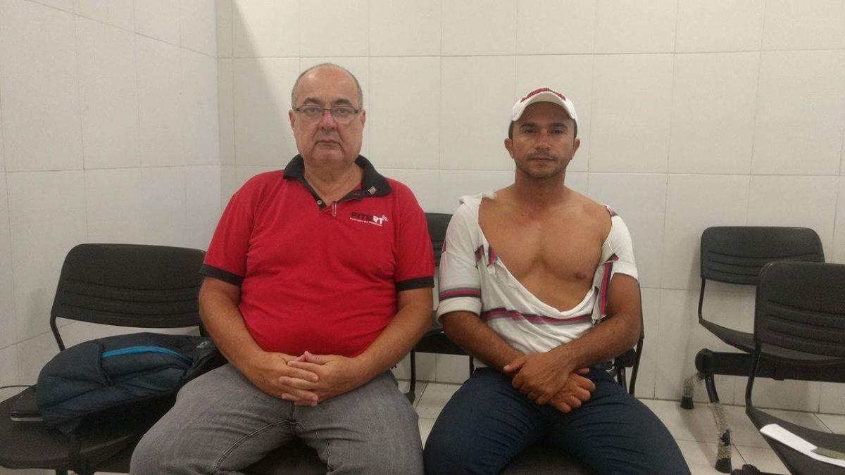 Presidente do Sindicato dos Radialistas de Sergipe (STERTS), Fernando Cabral e radialista Cléo Menezes (Foto: ASCOM/STERTS) Presidente do Sindicato dos Radialistas de Sergipe (STERTS), Fernando Cabral e radialista Cléo Menezes (Foto: ASCOM/STERTS)