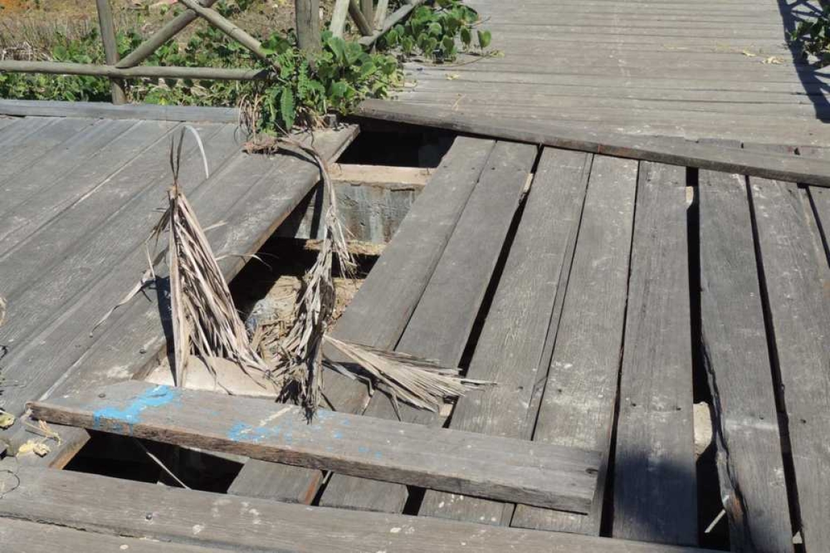 Deck do banho doce (Imagem: Assessoria Thiaguinho Batalha)