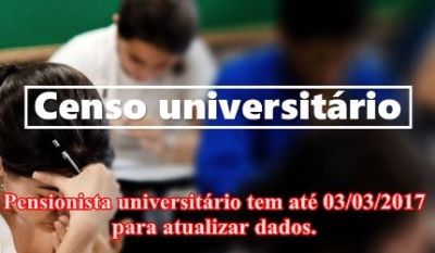 Censo Universitário: universitário tem até 03 de março para realizar recadastramento (Imagem: Sergipeprevidência)