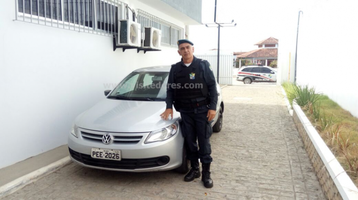 PM da 2ª Cia/10º BPM recupera carro roubado em Aracaju (Foto: Visite Dores)
