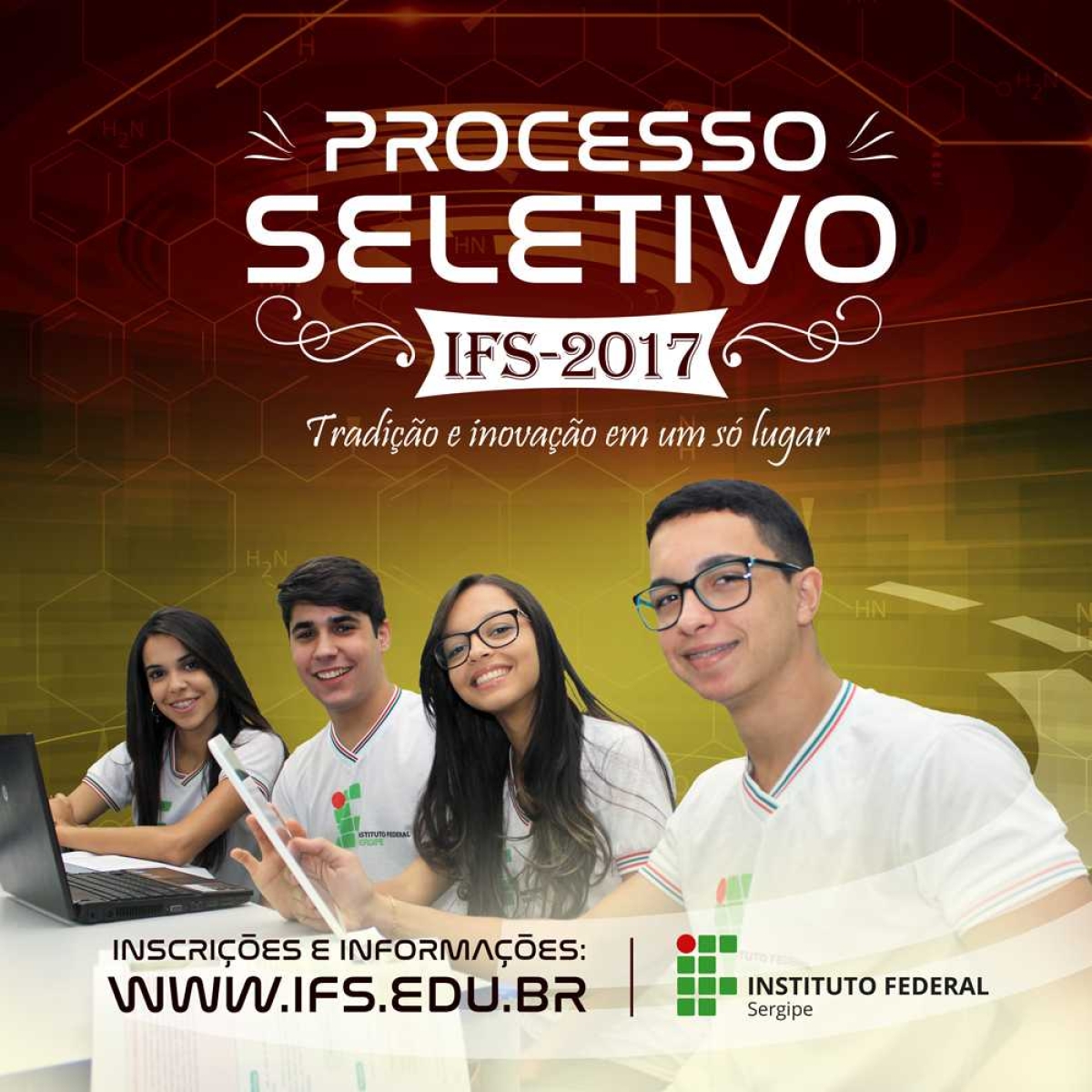 IFS - Campus Itabaiana inscreve até março para processo seletivo 2017 (Imagem: Divulgação/IFS)