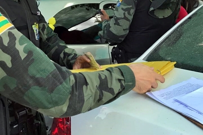 PM/Sergipe flagra maus-tratos contra animal (Foto: PM/SE)