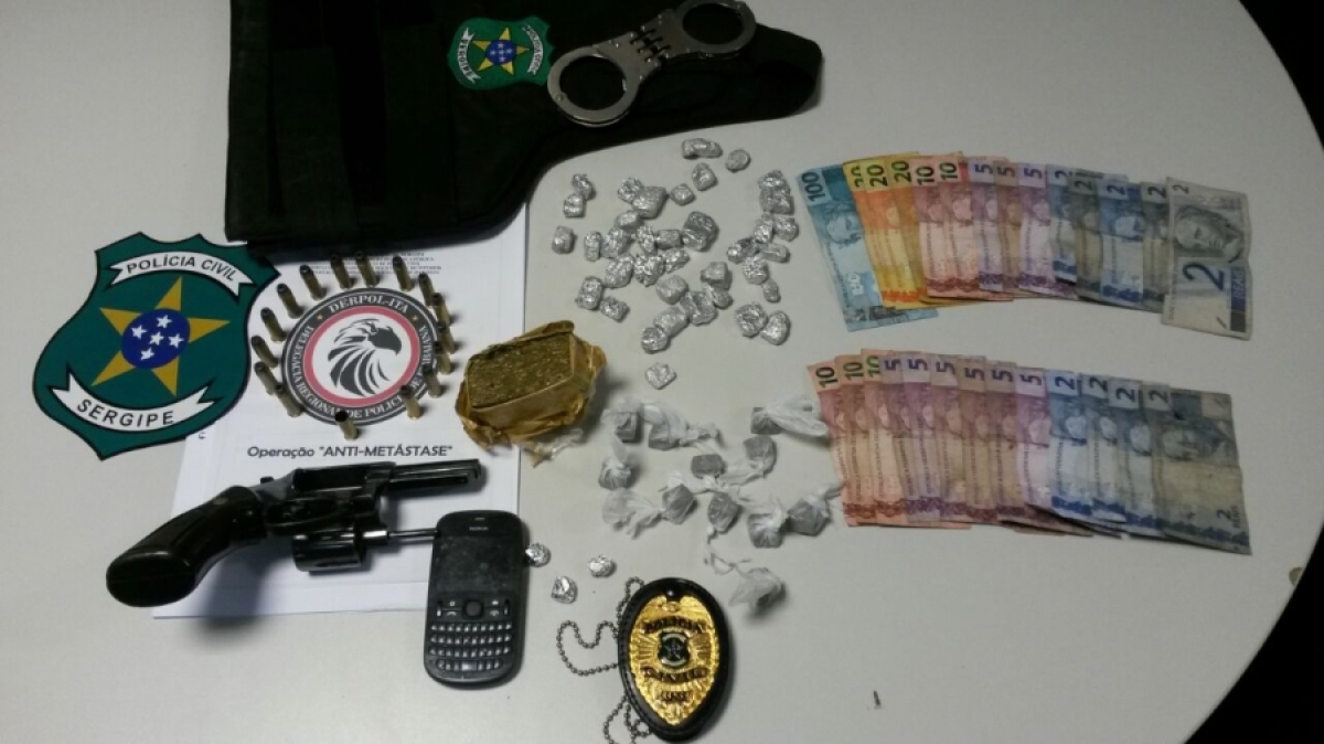 Operação Anti-metástase resultou na prisão de três pessoas e morte de uma (Foto: SSP/SE)