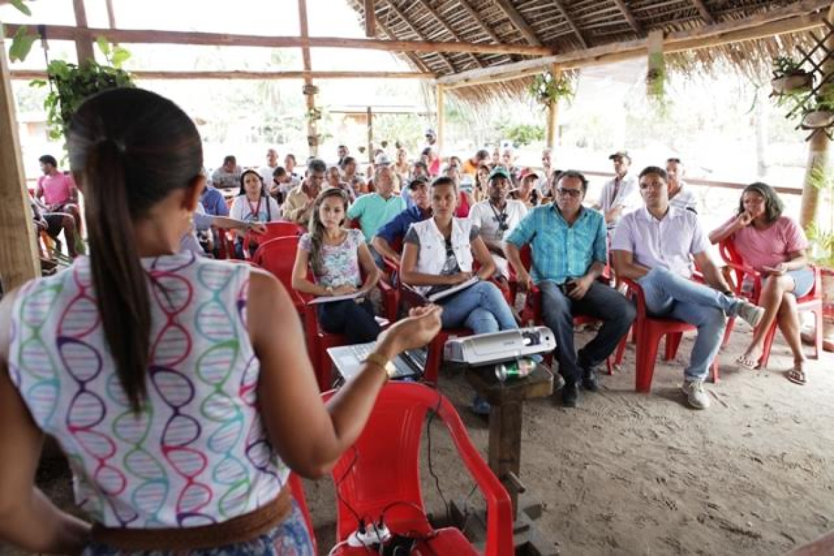 Prodetur realiza consulta pública na Ilha Mem de Sá para início das obras de construção dos atracadouros (Foto: Assessoria Prefeitura de Itaporanga d´Ajuda)