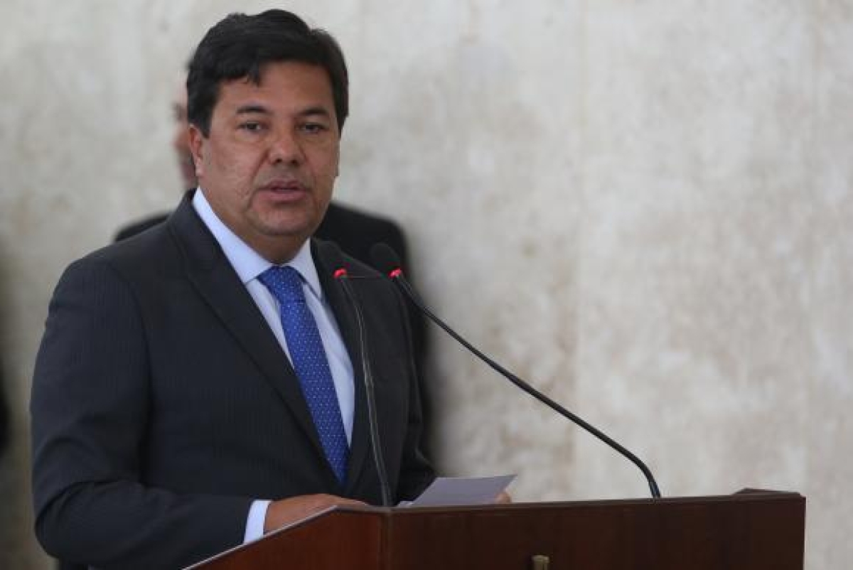 O ministro Mendonça Filho fala na cerimônia de sanção da reforma do ensino médio (Foto: Antonio Cruz/Agência Brasil)