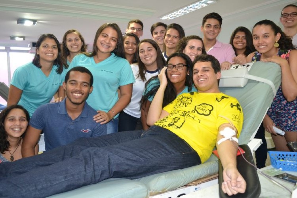 Hemose recebe alunos solidários do Colégio Amadeus (Foto: SES/SE) Hemose recebe alunos solidários do Colégio Amadeus (Foto: SES/SE)