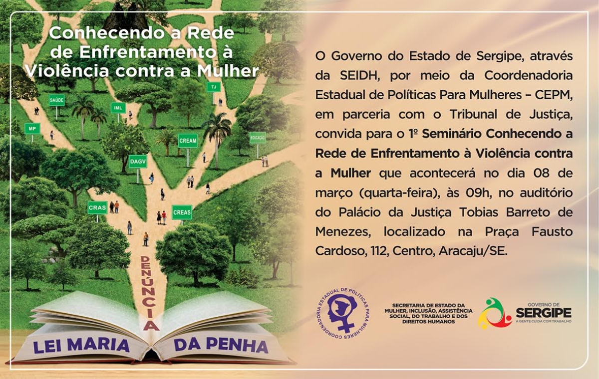 08 de março: Seminário visa fortalecimento da Rede de Enfrentamento à Violência Contra a Mulher (Foto: Divulgação)