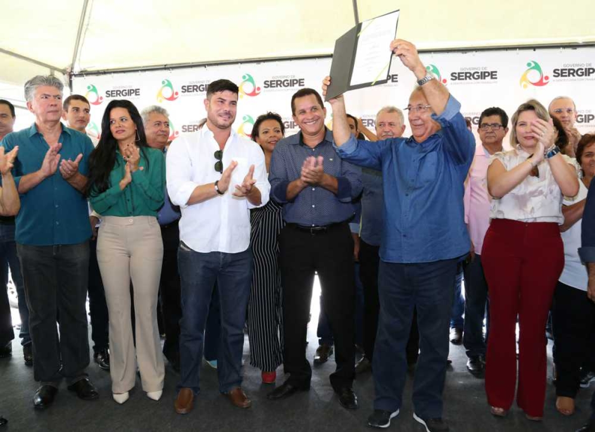 O município de Santa Luzia do Itanhi, região Sul sergipana, recebeu R$ 17 milhões em investimentos na manhã desta quinta-feira, 09 (Foto: Jorge Henrique/ASN)