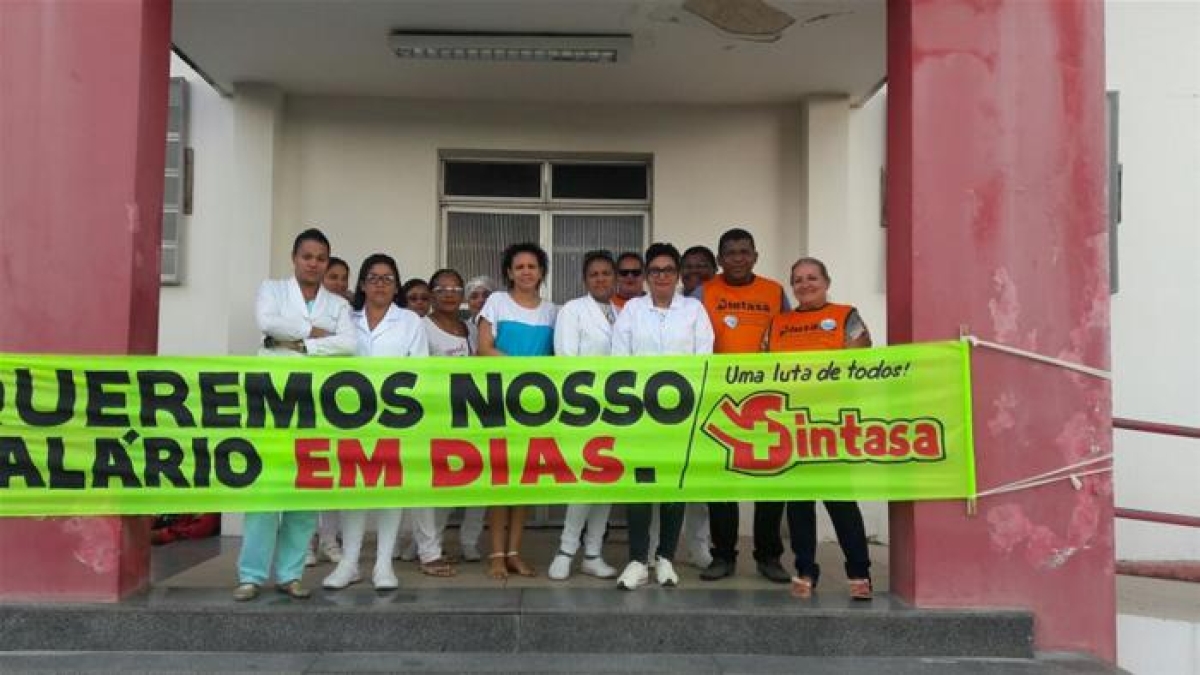Empregados do Hospital São João de Deus entram em greve nesta sexta-feira, 17 (Foto: Sintasa) Empregados do Hospital São João de Deus entram em greve nesta sexta-feira, 17 (Foto: Sintasa)