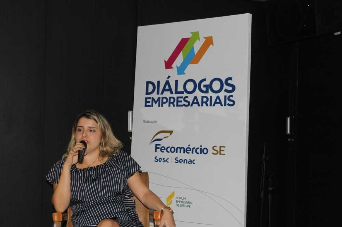 Palestra sobre operações de combate a corrupção é realizada na Fecomércio  Advogada Msc MBA Tacianny Machado, assessora jurídica da Fecomércio de Minas Gerais (Foto: Assessoria Fecomércio/SE)