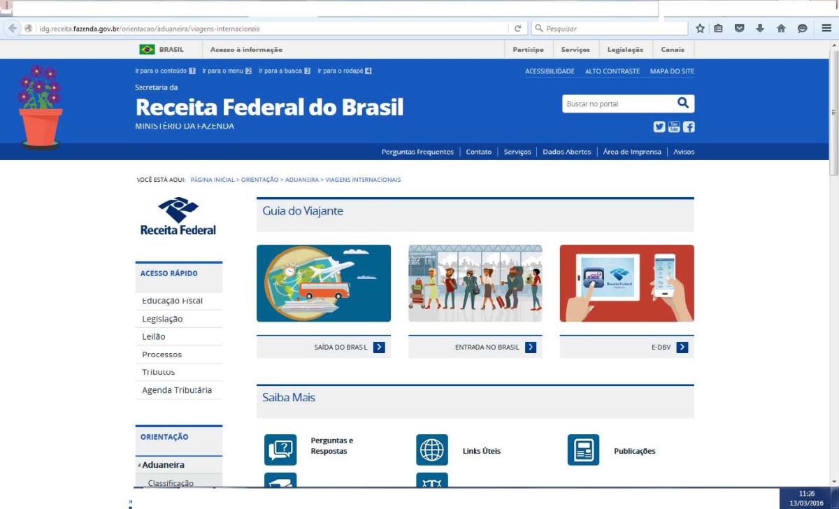 Prazo para aderir a nova repatriação vai até o fim de julho (Imagem: Reprodução/Site Receita Federal)