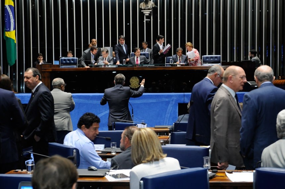 Plenário em 15 de março, quando foi aprovado o projeto de regulamentação da atividade de detetive (Foto: Waldemir Barreto/Agência Senado)