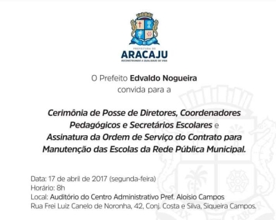 Servidores da Educação serão empossados segunda-feira, 17 (Imagem: PMA)