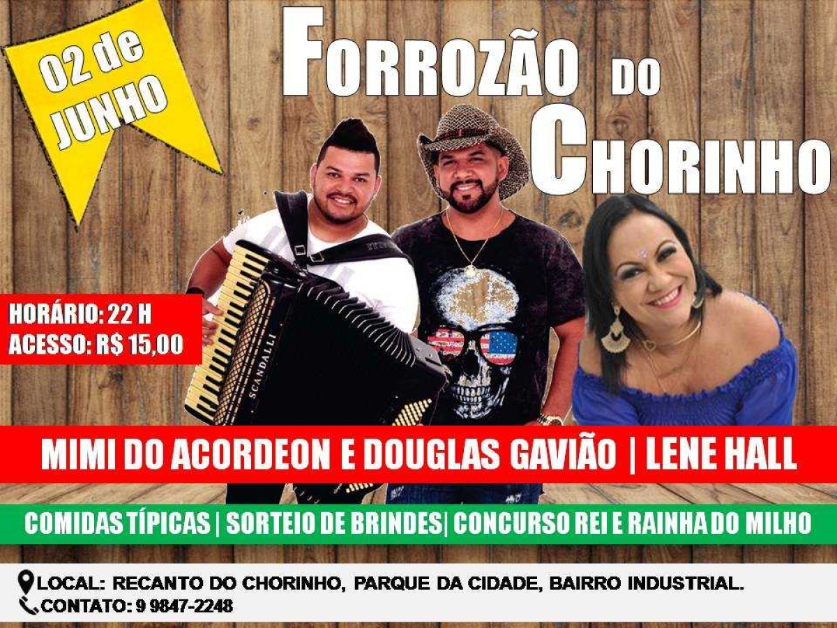 Forrozão do Chorinho com Mimi do Acordeon e Lene Hall (Foto: Divulgação)