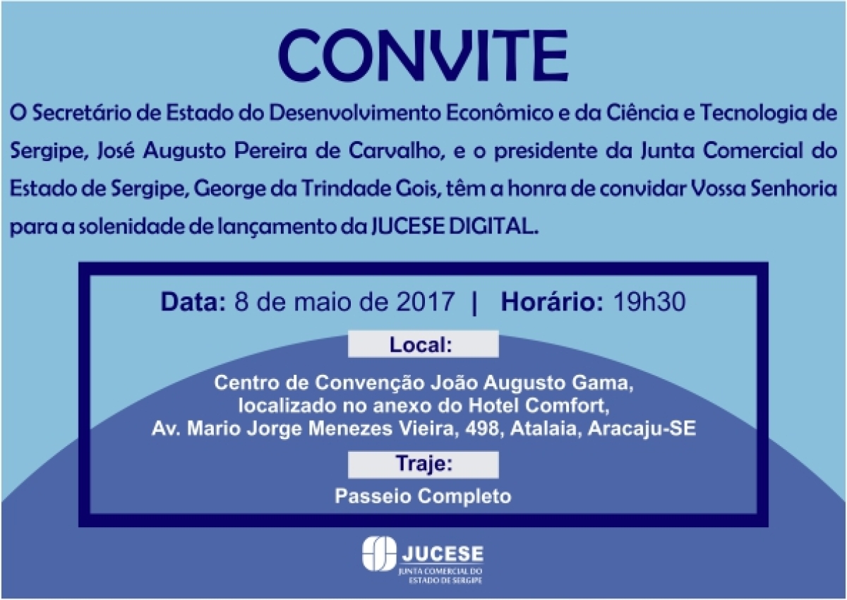 Jucese Digital será lançada na próxima segunda-feira, 8 de maio, às 19h30 (Imagem: Divulgação/Jucese)