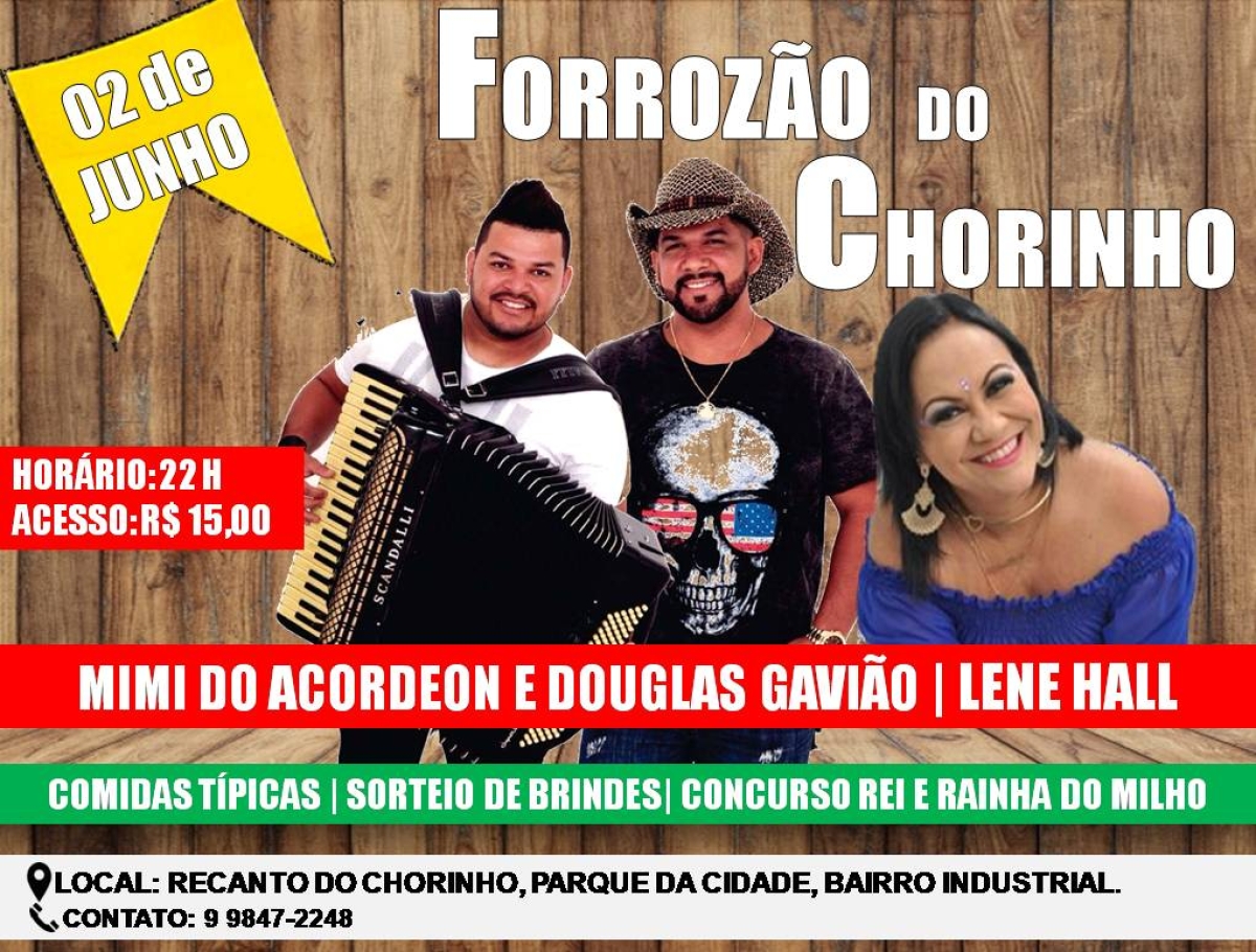 "Forrozão do Chorinho" com Mimi do Acordeon e Lene Hall (Imagem: Divulgação)