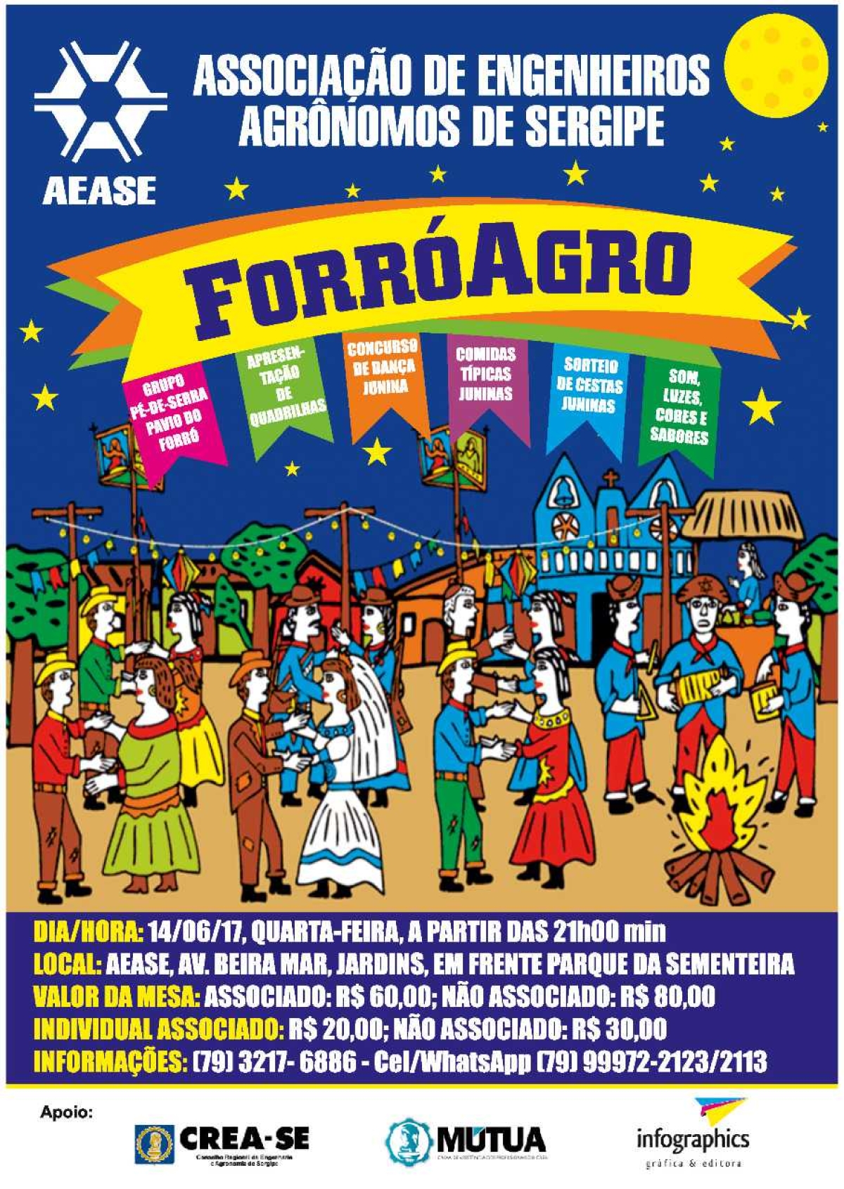 A AEASE realizará o "ForróAgro", garanta já seu ingresso (Imagem: Divulgação/AEASE)