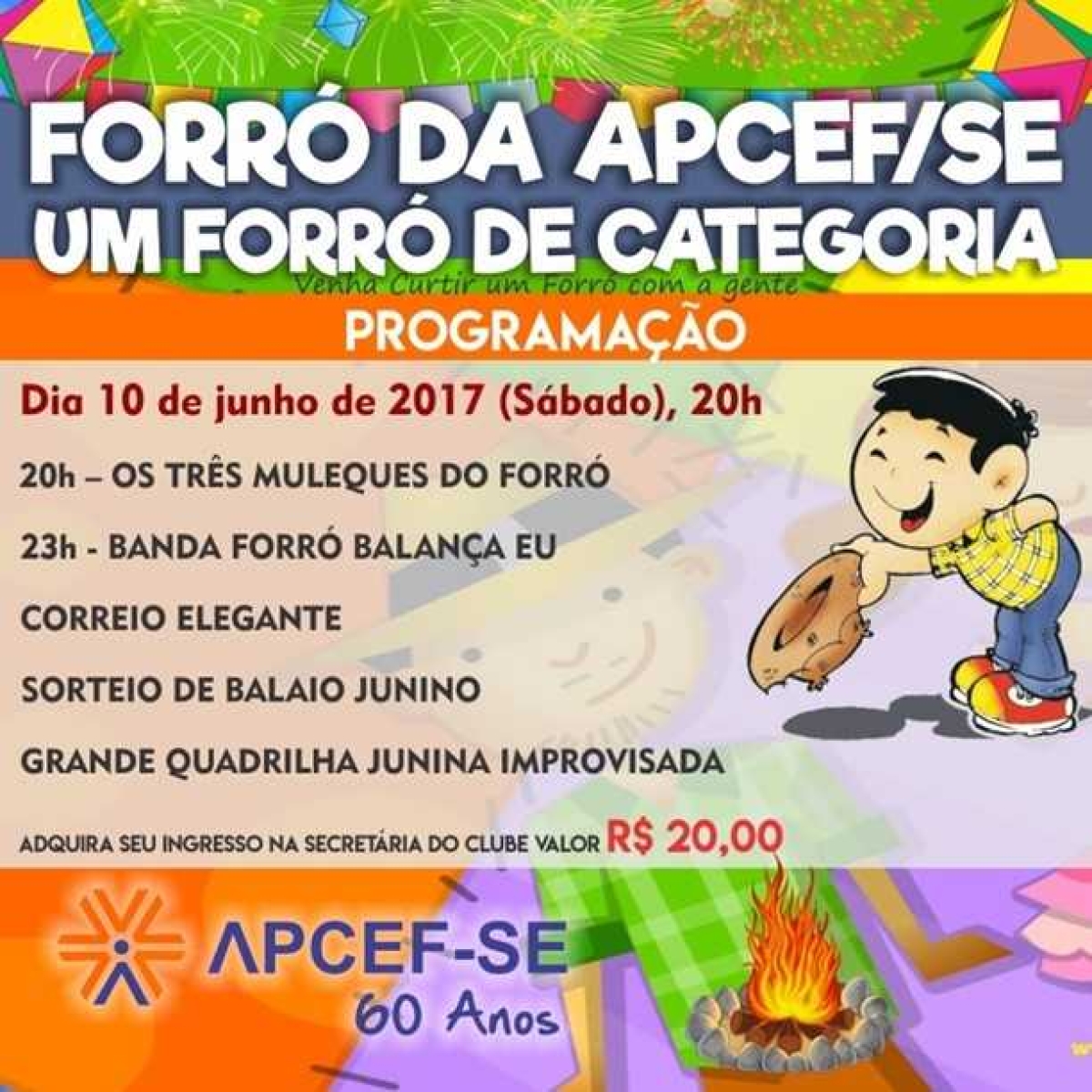 Forró de Categoria na Apcef/Sergipe (Imagem: Divulgação)