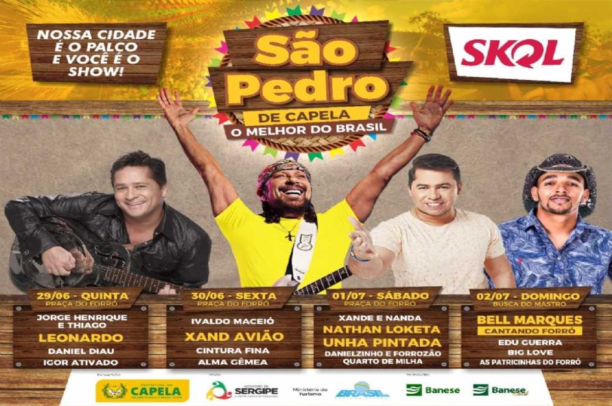Lançada a programação do São Pedro de Capela (Imagem: Divulgação)
