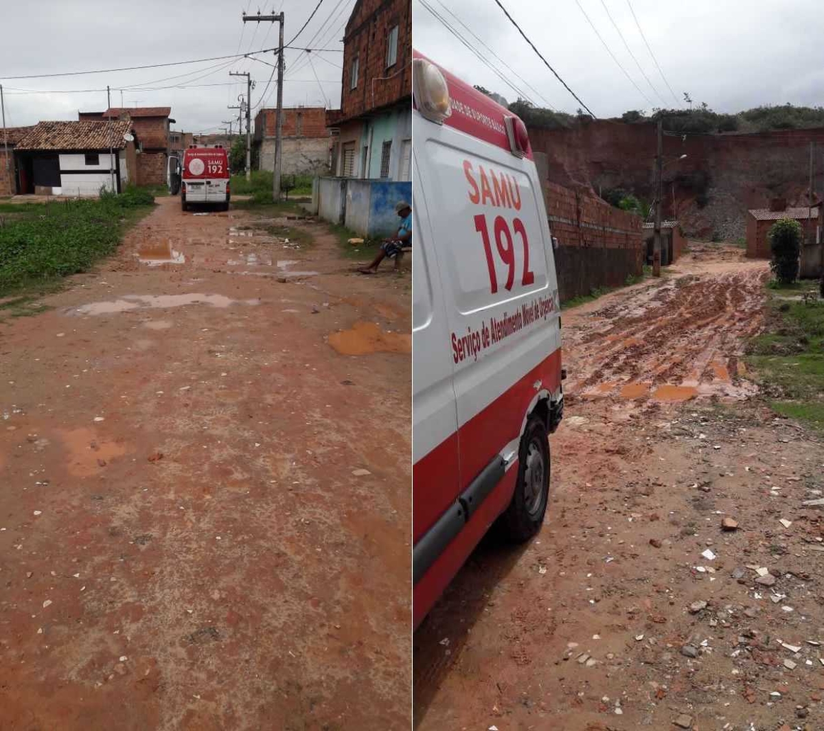 SAMU e Corpo de Bombeiros são acionados para ocorrência no Santa Maria (Fotos: ascom/Samu)