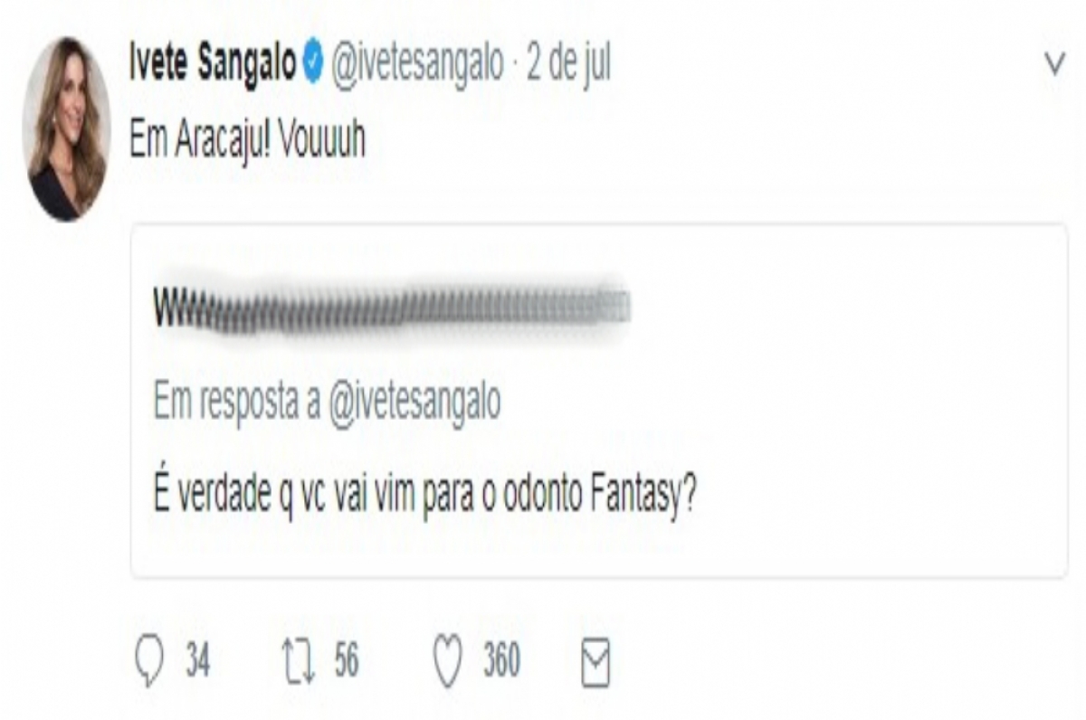 Cantora confirmou sua participação por meio do Twitter (Foto: Reprodução/Twitter)