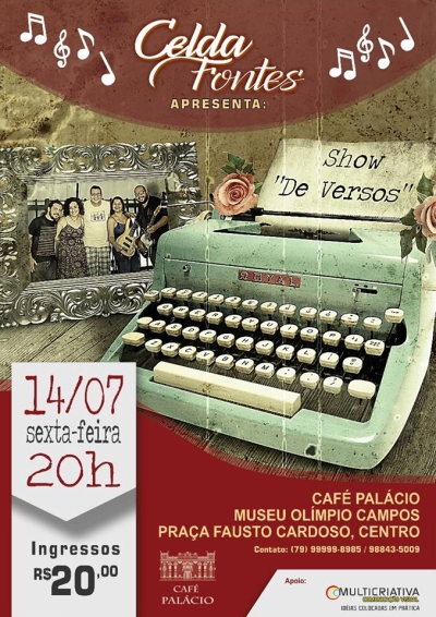 Celda Fontes e a beleza da palavra cantada e em versos, com o show "De Versos (Imagem: Divulgação)