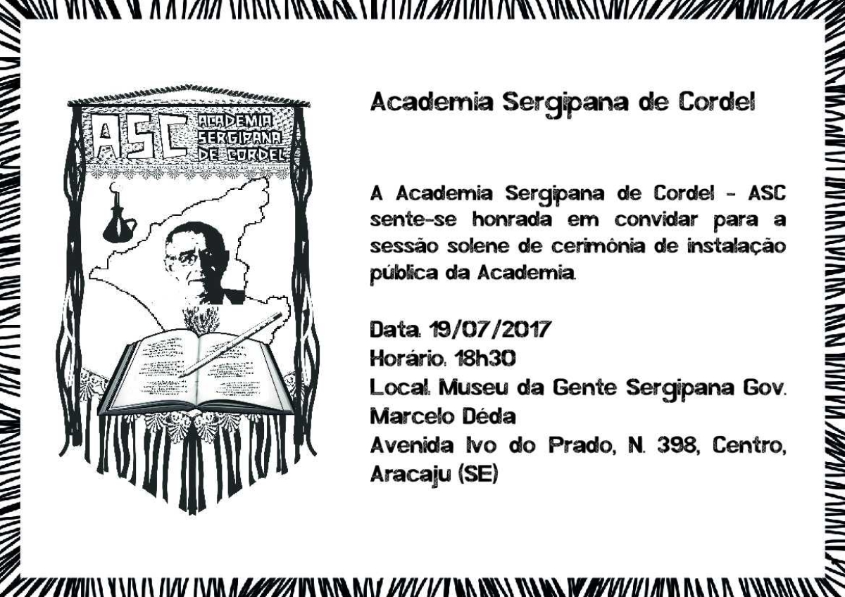 Academia Sergipana do Cordel será instalada (Imagem: Divulgação)