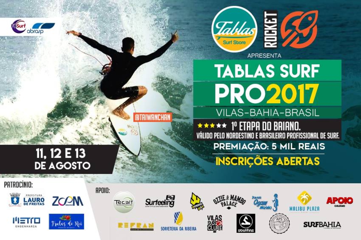 1ª Etapa do Bahia de Surf Profissional se aproxima (Imagem: Divulgação)