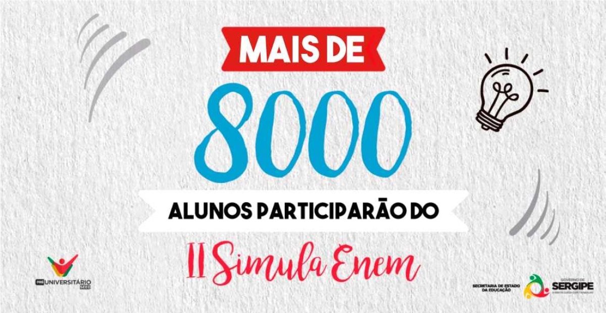 Mais de 8 mil alunos farão o II Simula Enem neste final de semana (Imagem: Divulgação)