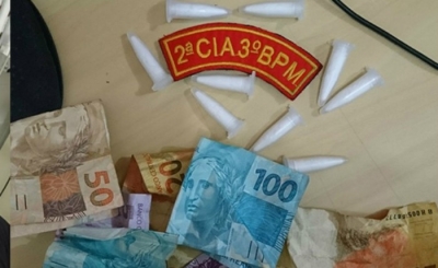 Jovem é preso com cocaína na sala de emergência do Hospital de Frei Paulo (Foto: 3 BPM)