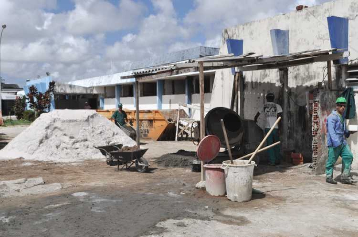 Maternidade Hildete Falcão está com 70% da obra concluída (Foto: SES/SE)