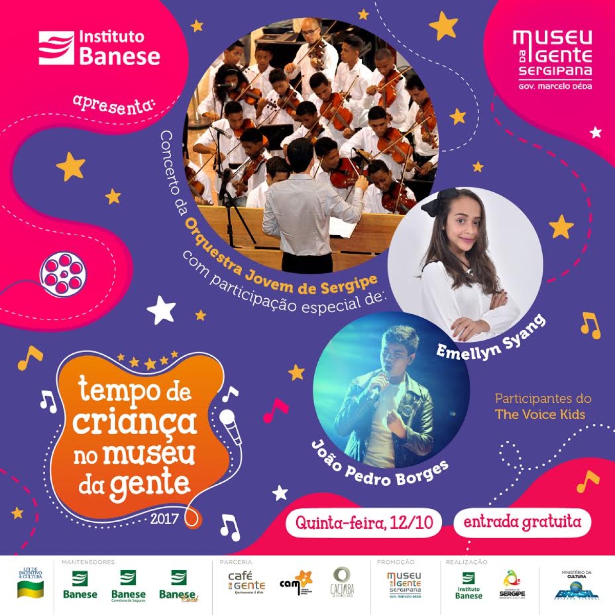 Orquestra Jovem de Sergipe realiza concerto com participação especial de cantores do The Voice Kids (Imagem: Divulgação)