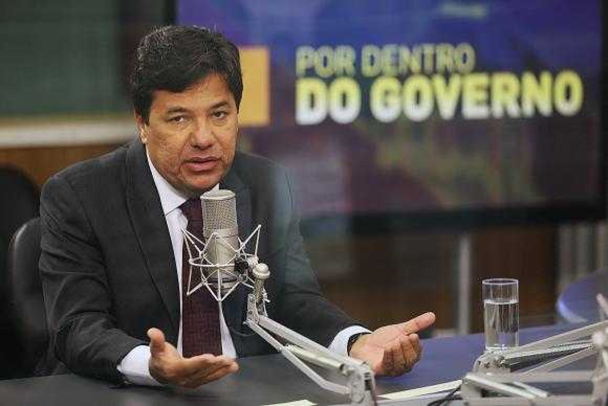 O ministro da Educação,Mendonça Filho, concede entrevista ao programa Por Dentro do Governo, da TV NBR (Foto: Marcello Casal Jr./Agência Brasil)