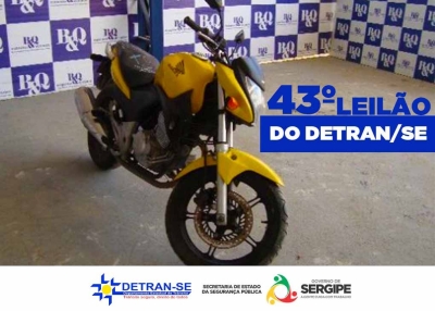43º Leilão de Veículos do Detran/Sergipe acontece dias 18 e 25 de novembro (Imagem: Divulgação)