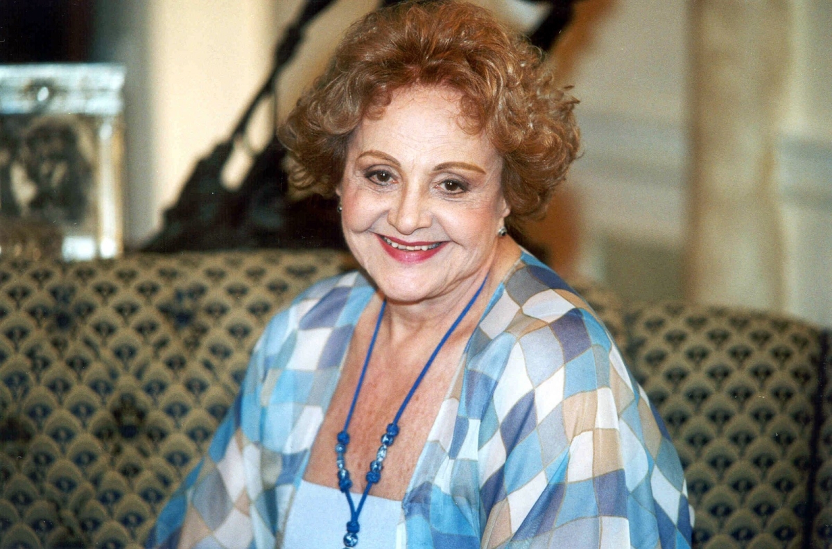 Eva Todor como a personagem Josefina, na novela "O Cravo e a Rosa" (Foto: Reprodução/GloboNews)