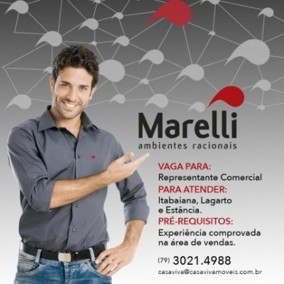 Empresa de móveis para escritórios, MARELLI, contrata representantes para os municípios de Itabaiana, Lagarto e Estância (Imagem: Divulgação)