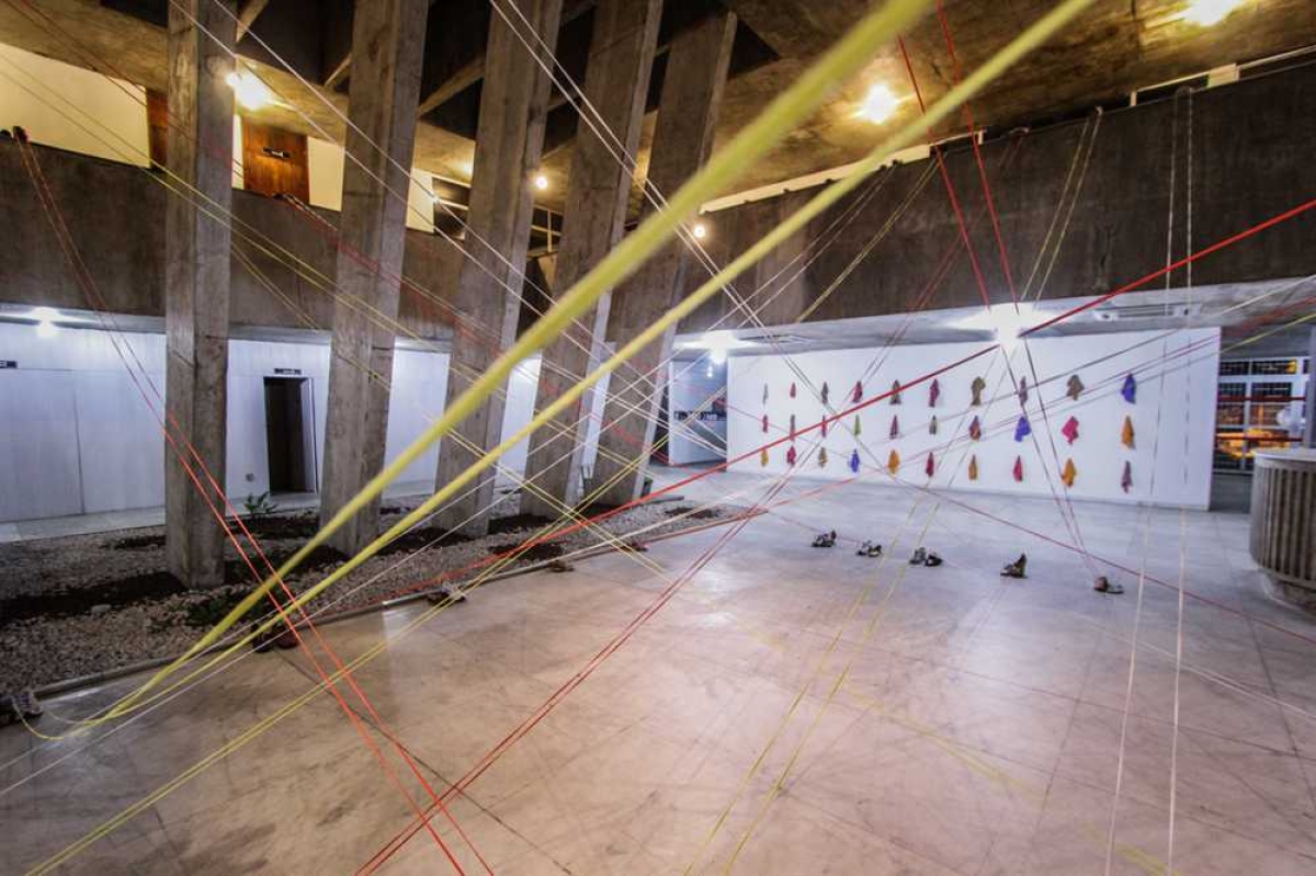 Exposição do artista Fábio Sampaio, realizada em 2017 (Foto: Pritty Reis/Secult/SE)