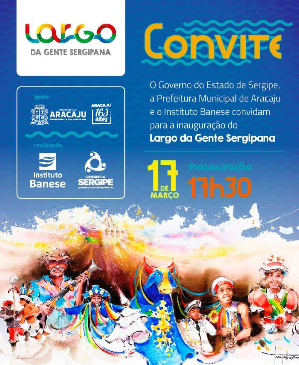 Largo da Gente Sergipana será inaugurado no aniversário de Aracaju (Foto: Divulgação)